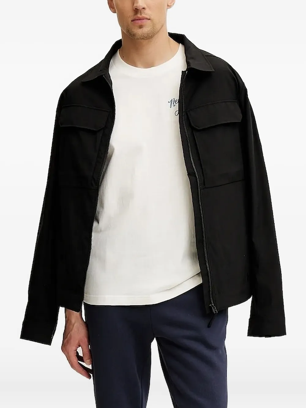 Helly Hansen Escape zip-front shirt jacket Zwart