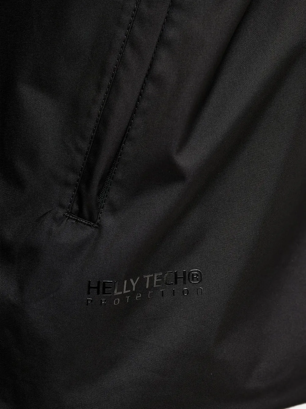 Helly Hansen logo-sleeve hooded jacket Zwart