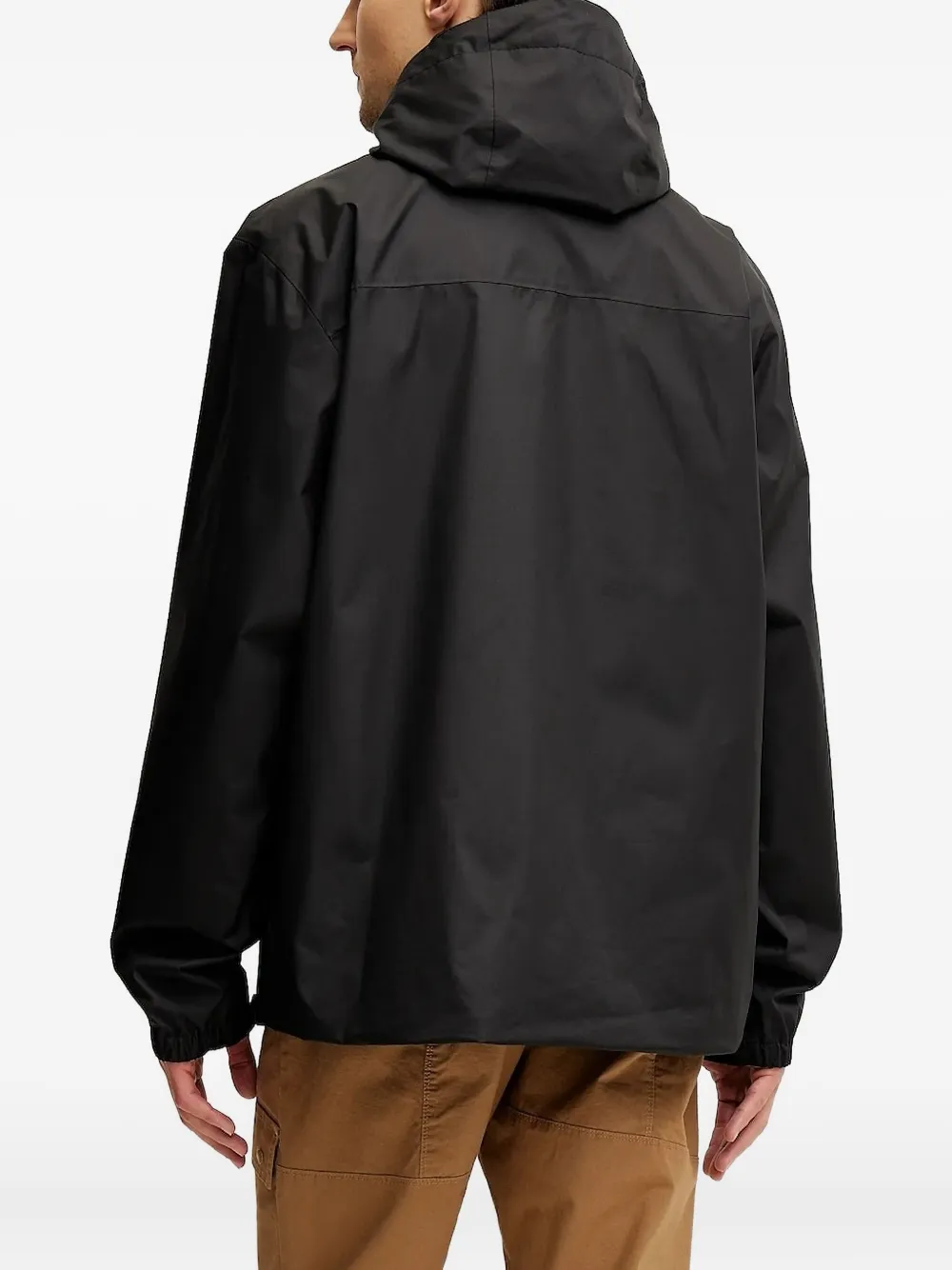 Helly Hansen logo-sleeve hooded jacket Zwart