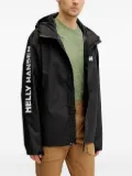 Helly Hansen logo-sleeve hooded jacket - Black