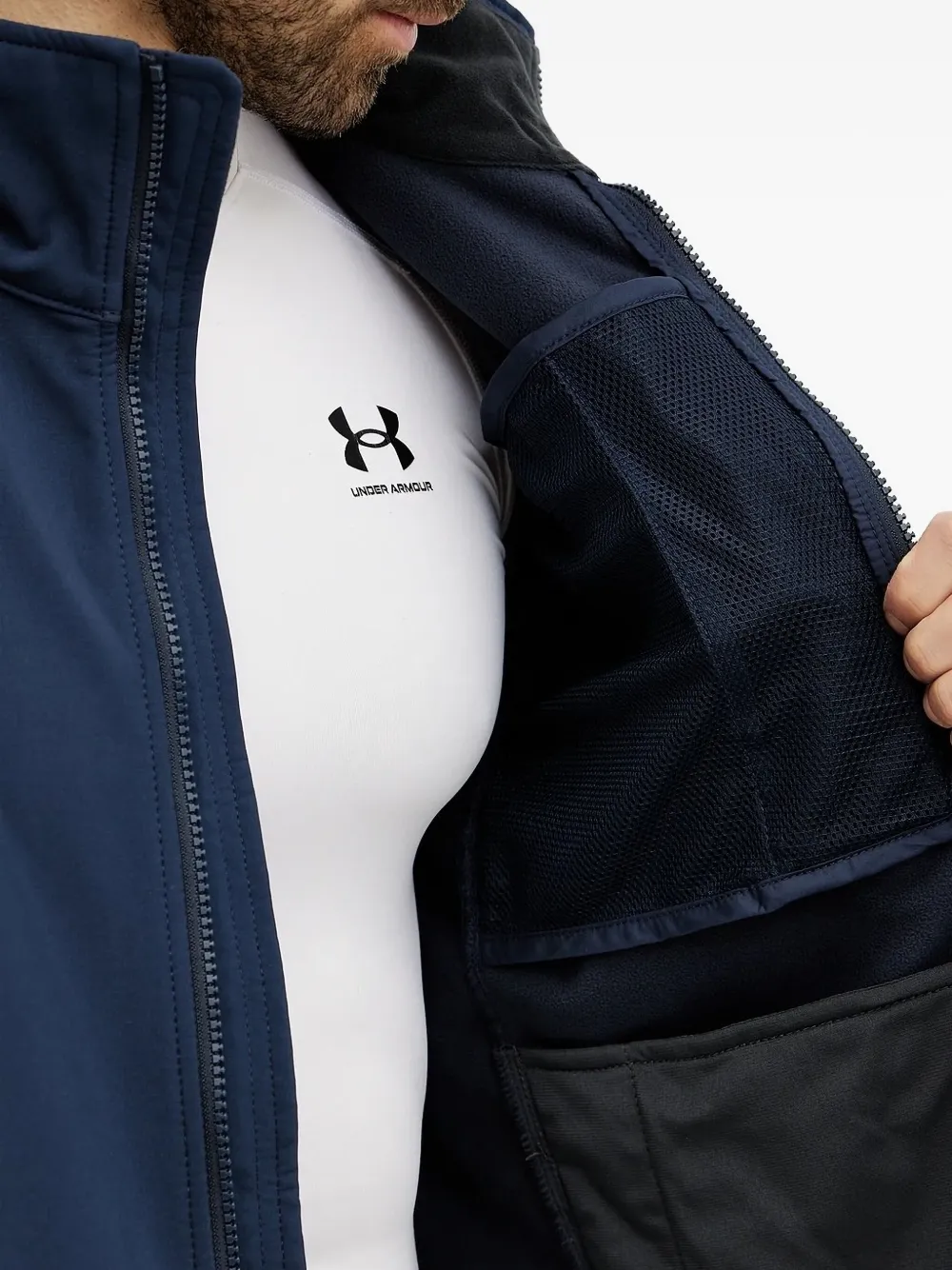 Helly Hansen zip-fastening softshell jacket Blauw