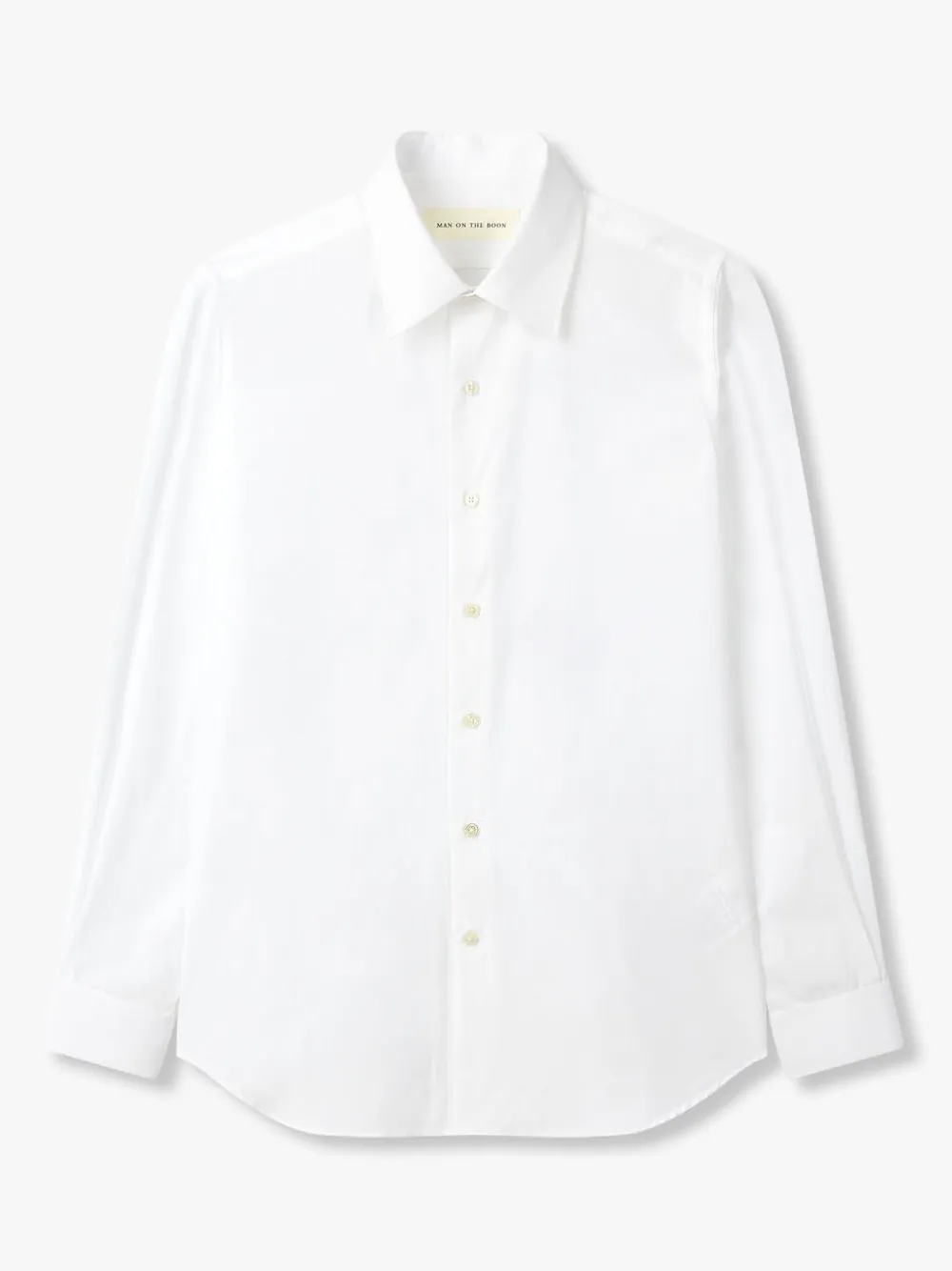 Man On The Boon. Poplin Shirt In Weiss