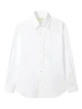 Man On The Boon. poplin shirt - White