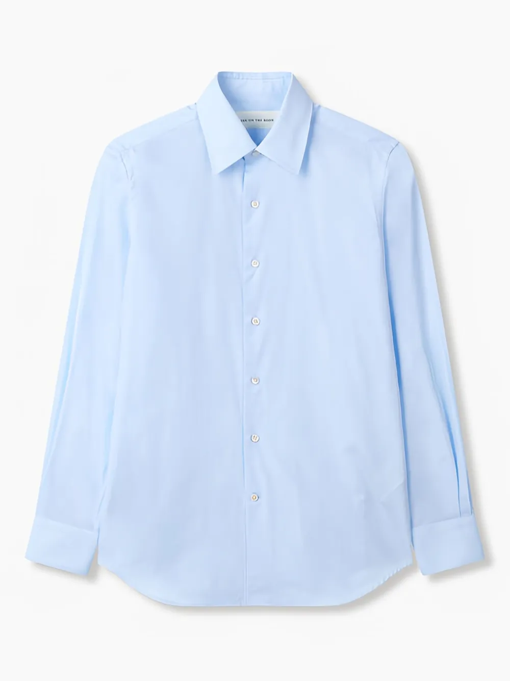 Man On The Boon. Cotton Shirt In Blau