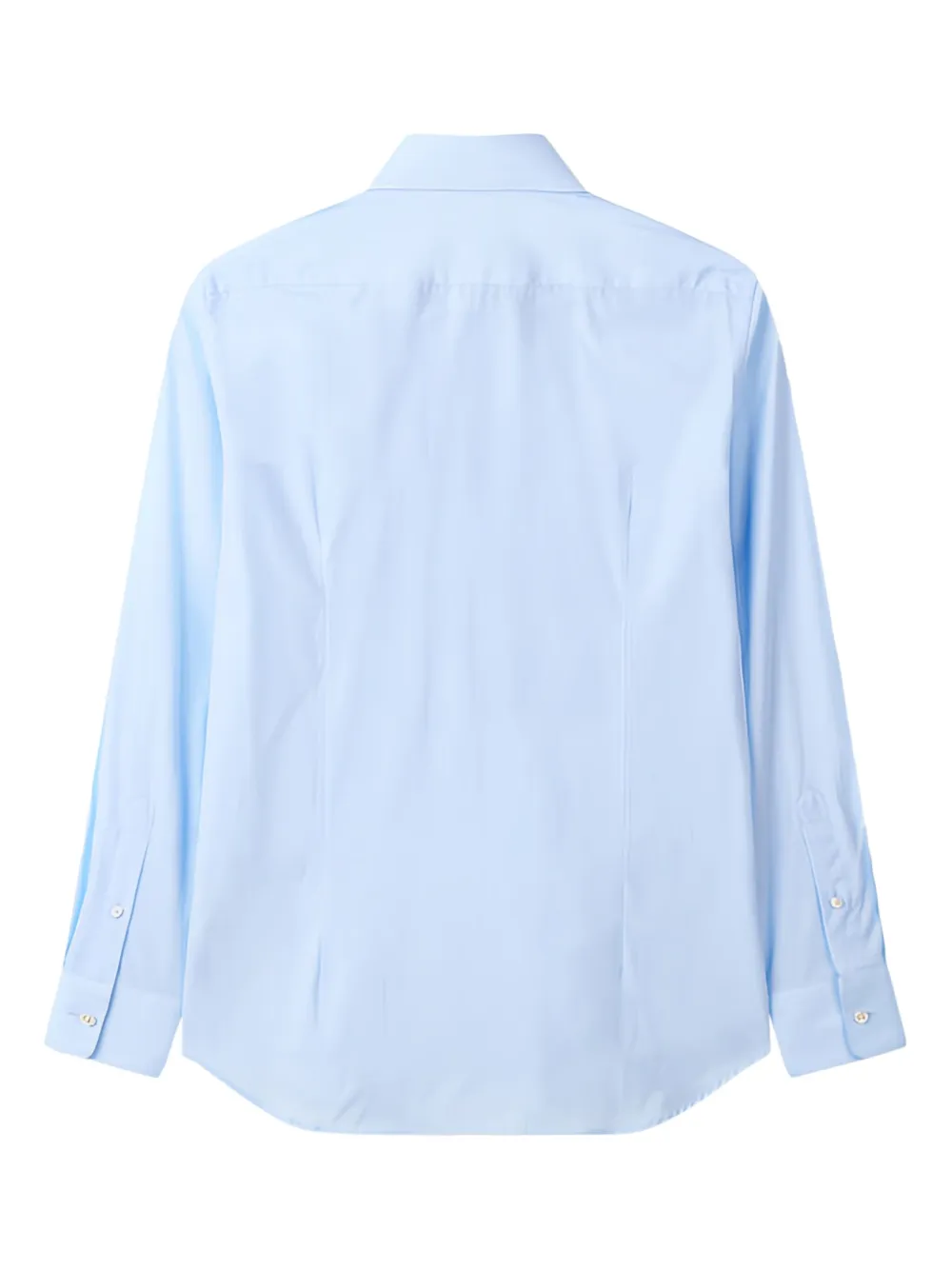 Man On The Boon. cotton shirt - Blauw