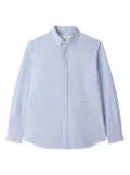 Man On The Boon. logo-embroidered shirt - Blue