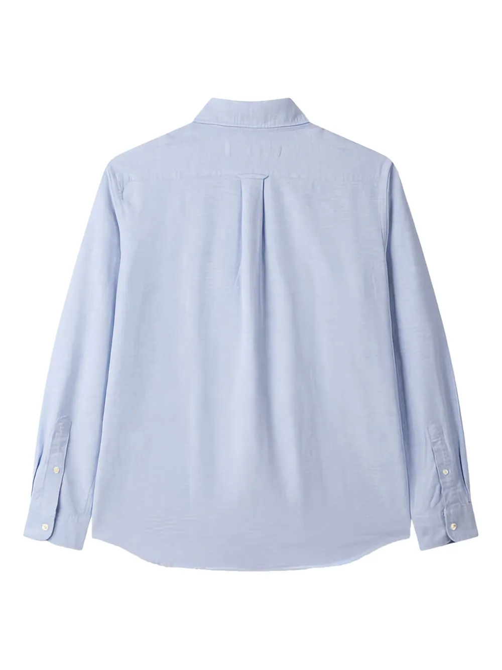 Man On The Boon. logo-embroidered shirt - Blauw