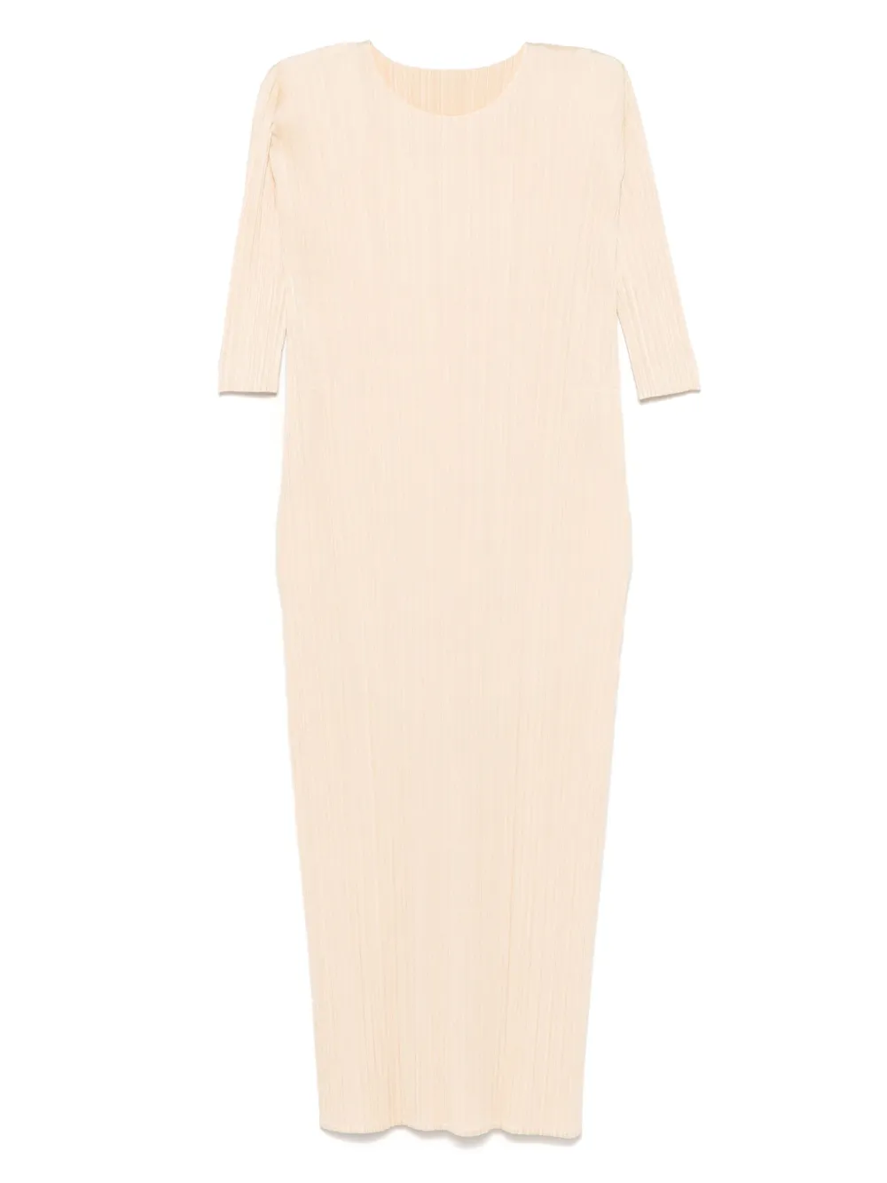 Pleats Please Issey Miyake vestido midi Merry Bicolor | neutro | Image 1
