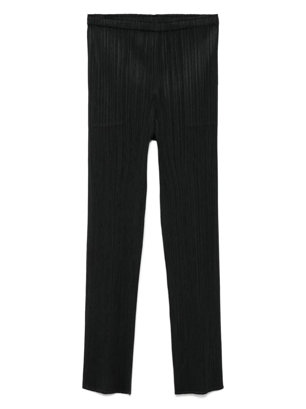 Shop Issey Miyake Pleated Trousers In Black