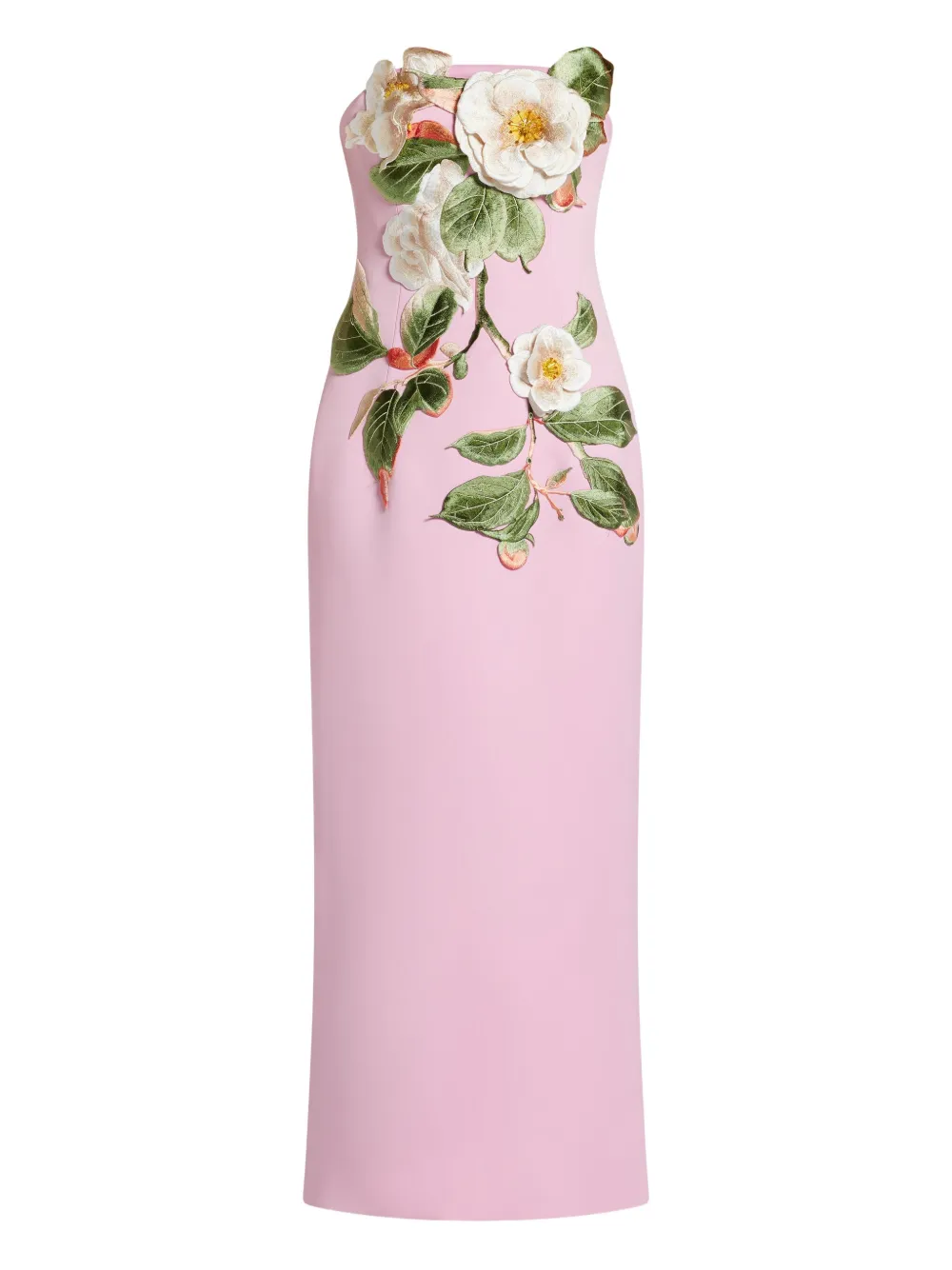 Leo Lin robe mi-longue à fleurs | rose | Image 1