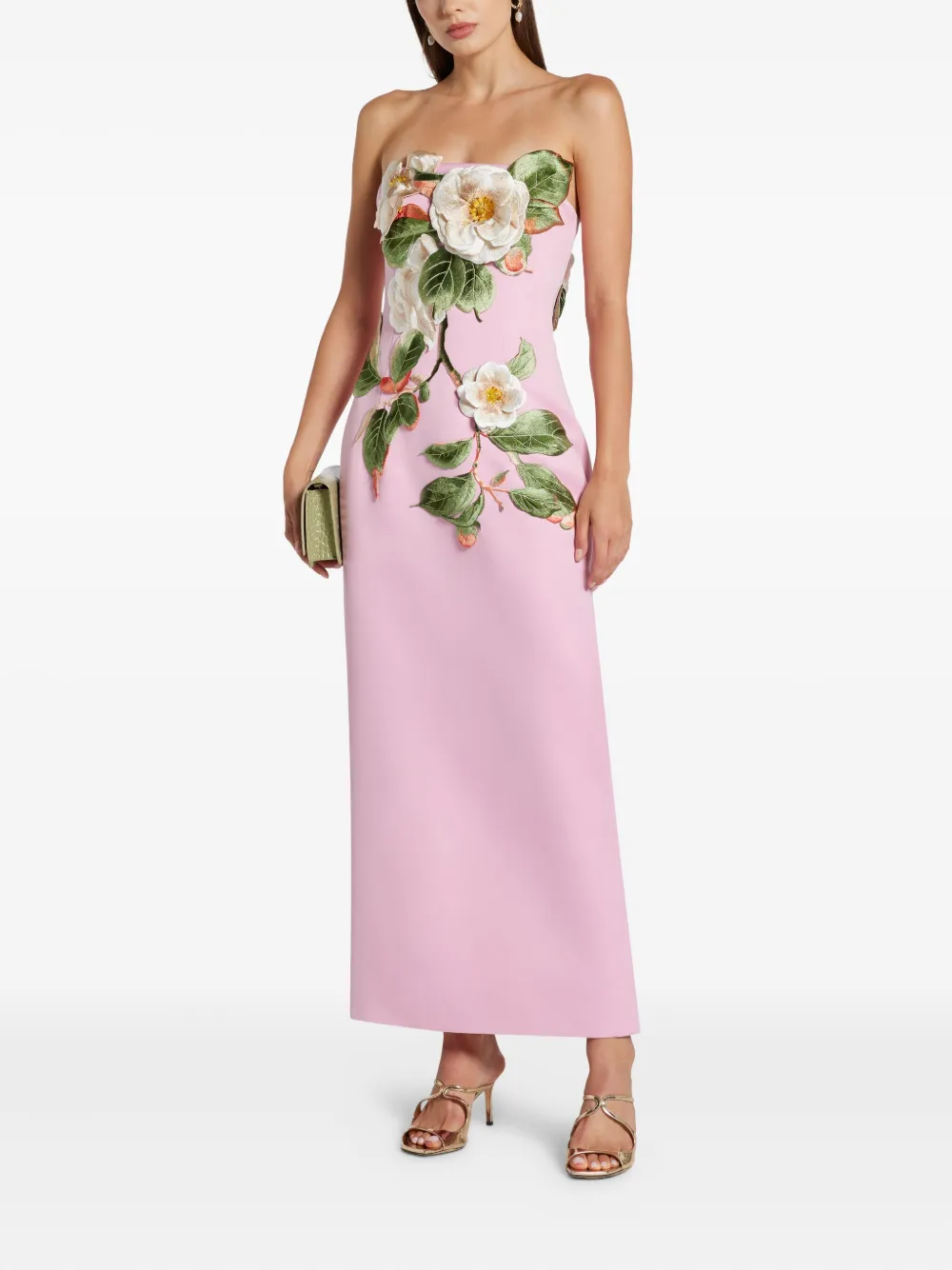 Leo Lin robe mi-longue à fleurs | Robes de soirée & robes de cocktail | Image 2