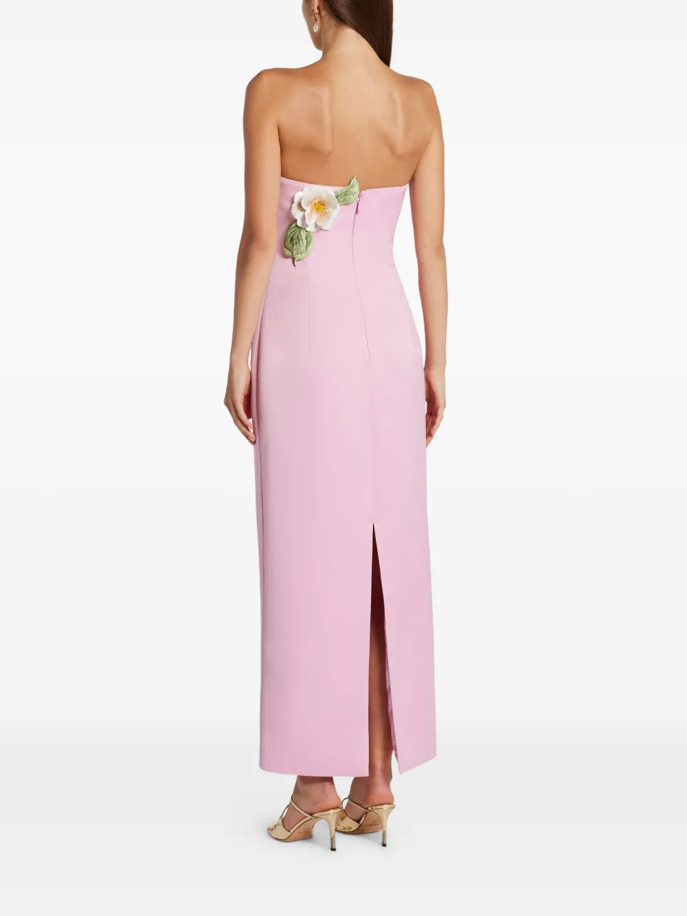 Leo Lin Abito midi con applicazione floreale | Abbigliamento | Image 4
