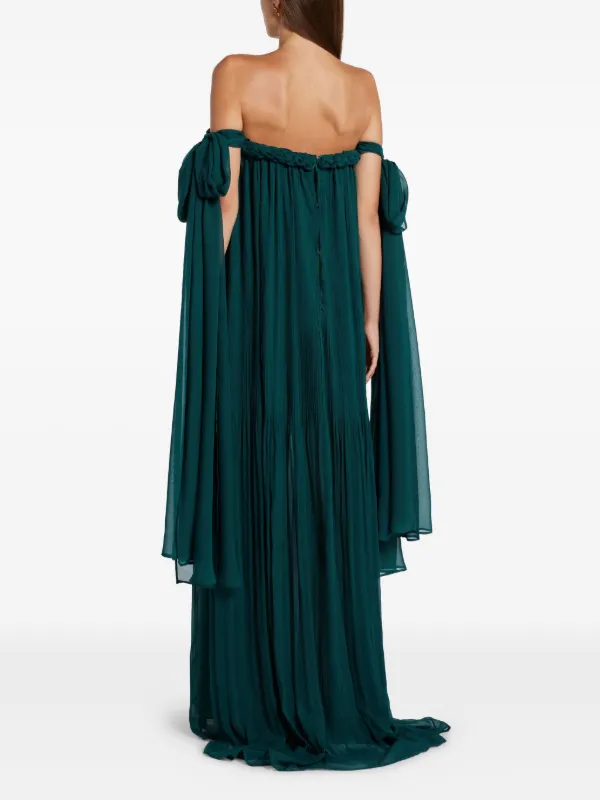 knee length dresses for ladies Leo Lin Rayna Appliqué Floral Bustier Maxi Dress main image 0