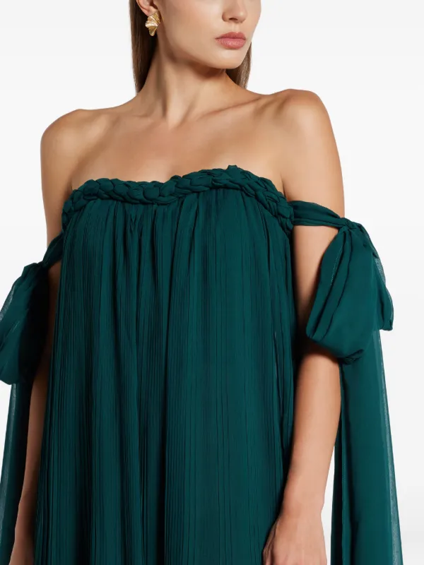 knee length dresses for ladies Leo Lin Rayna Appliqué Floral Bustier Maxi Dress