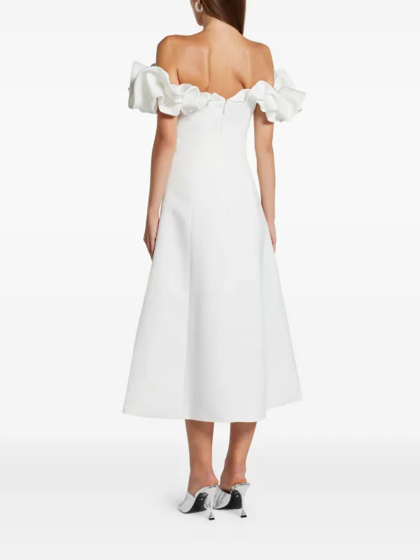 what is x line dress Sweetheart Floral A Line Dress with X Back plus / 16 / white-blue