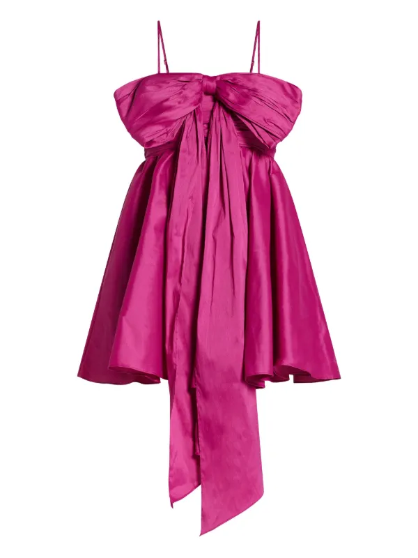 aje pink mini dress Aje Raffia Pink Mini Dress by Aje
