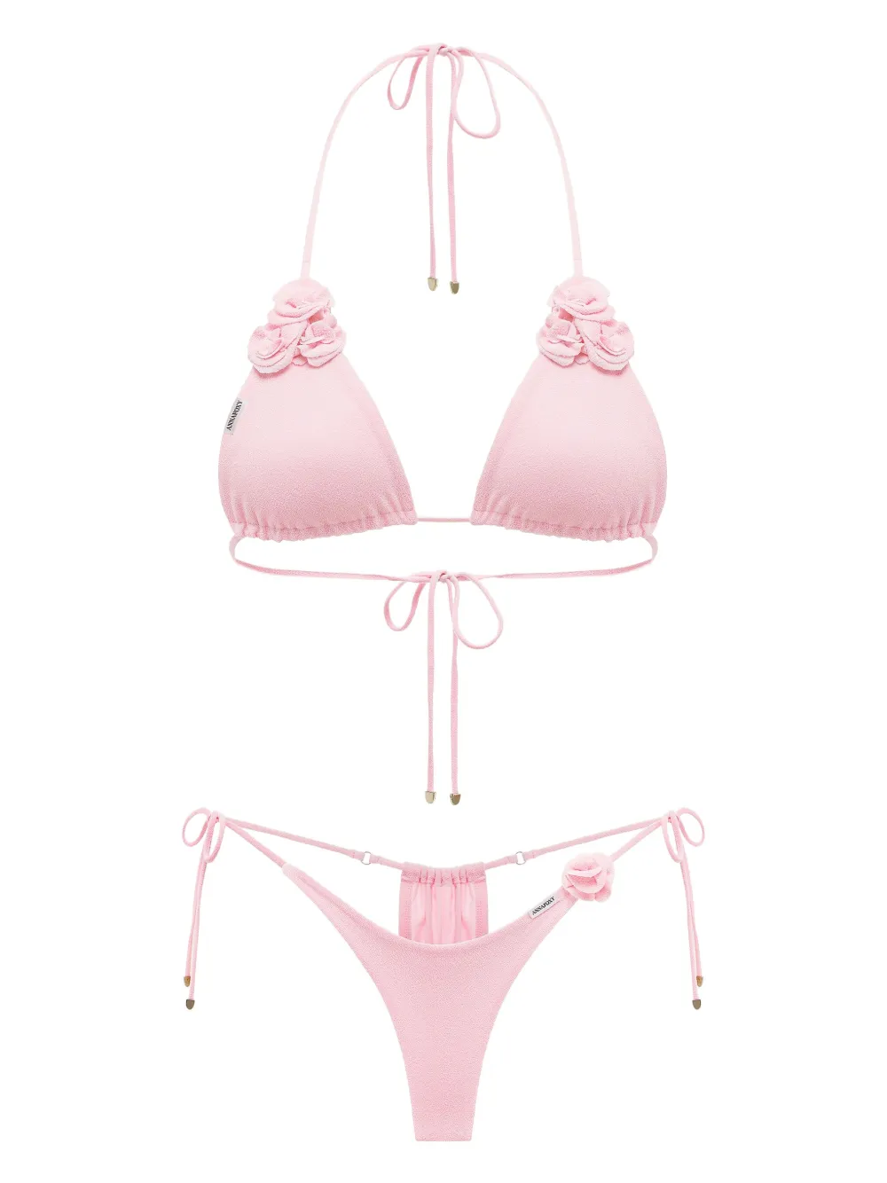 ANNAFOXY floral detailing bikini - ピンク ANNAFOXY floral detailing bikini - ピンク