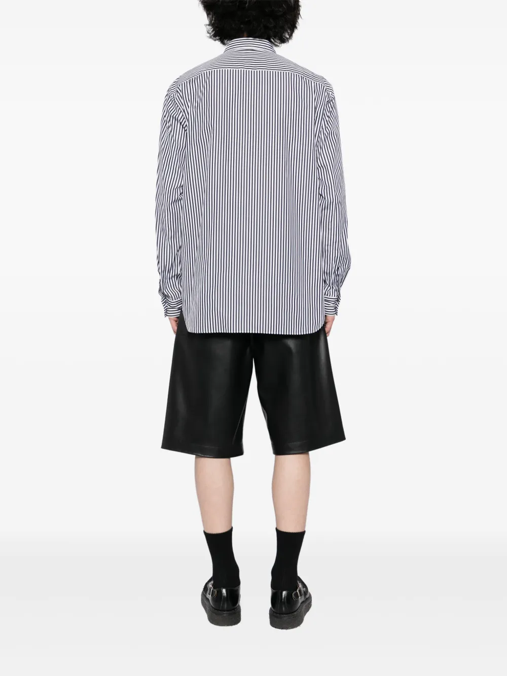 Comme des Garçons Homme Plus Overhemd met strik Zwart