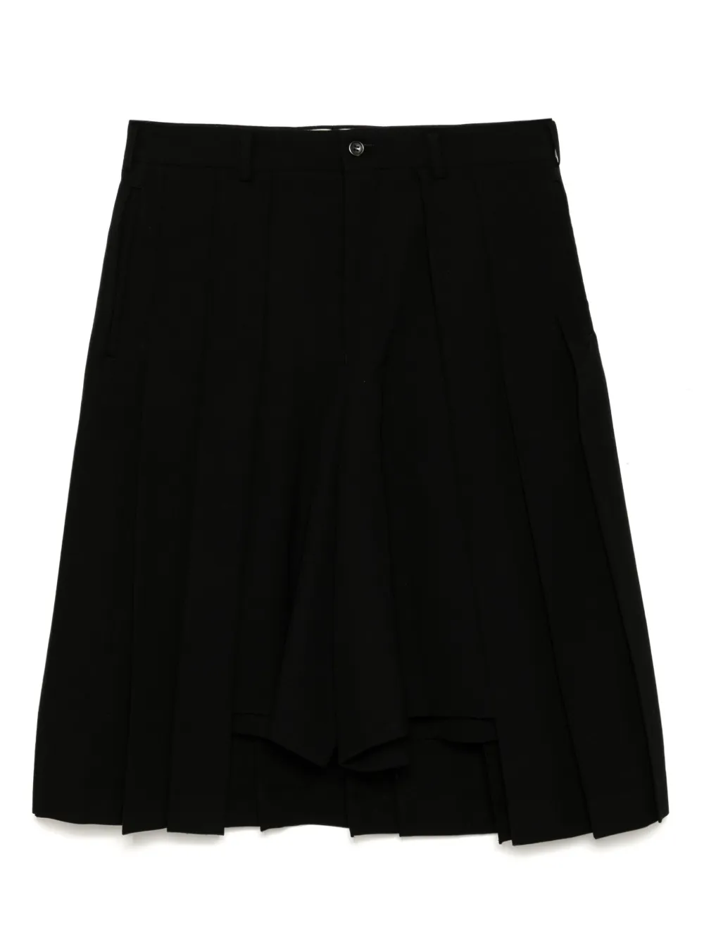 Comme des Garçons Homme Plus Wollen shorts Zwart
