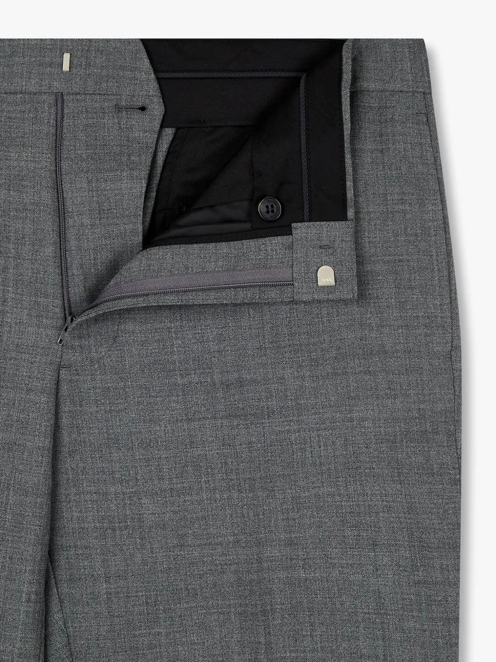 Man On The Boon. Tropical pantalon Grijs