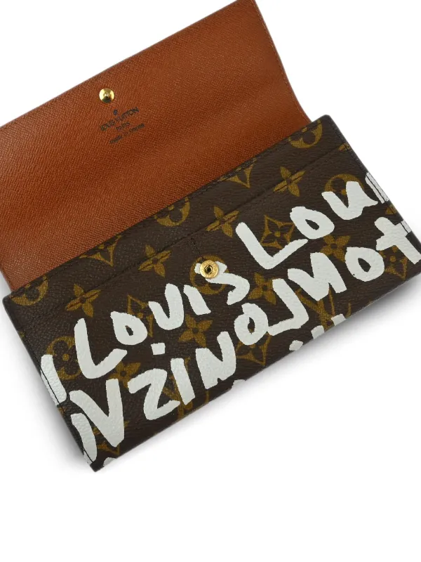 Louis Vuitton Pre-Owned 2001 Monogram-Graffiti Wallet | Brown