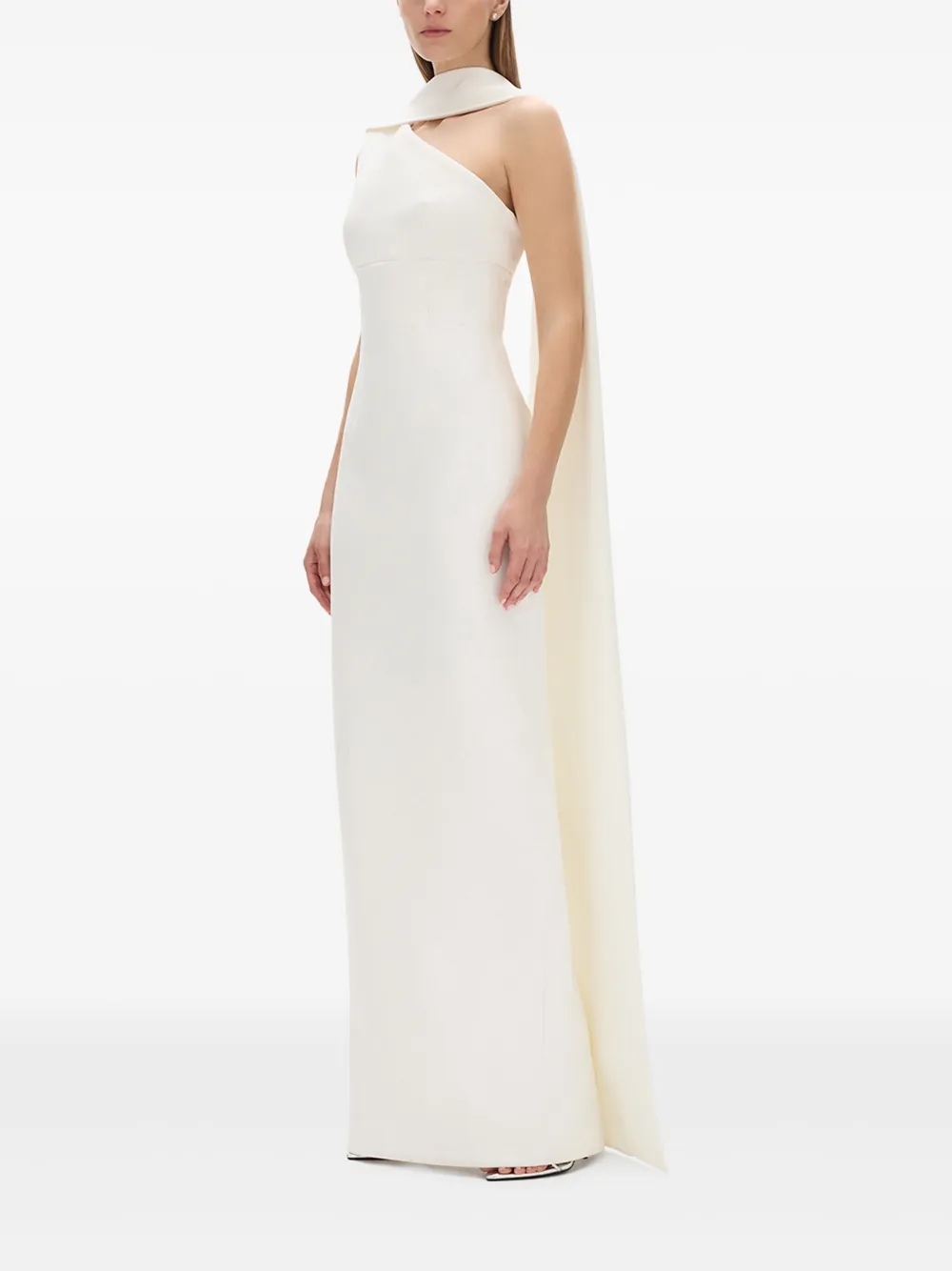 Rachel Gilbert Asymmetrische avondjurk Wit