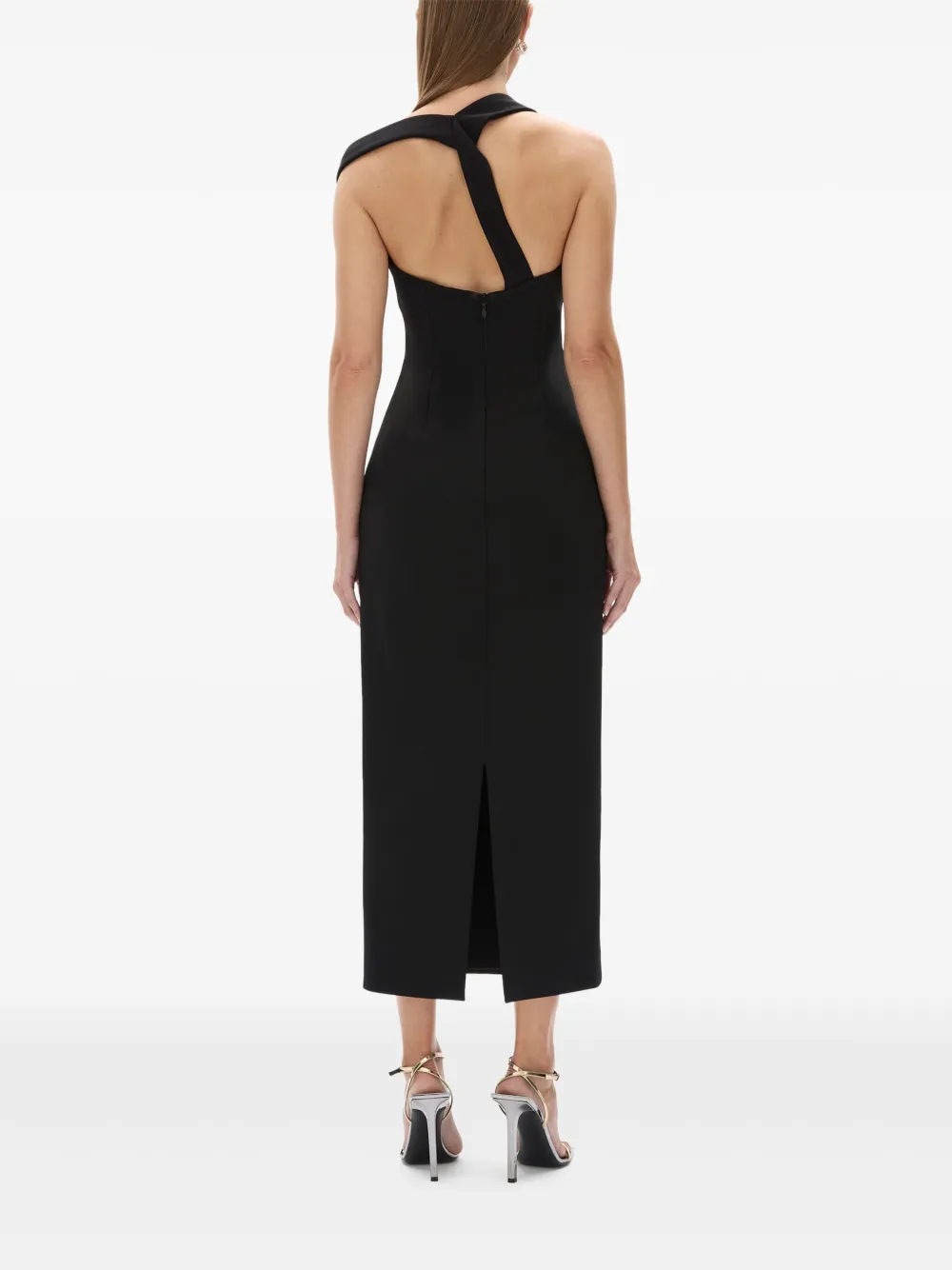 Rachel Gilbert Midi-jurk met bandjes Zwart