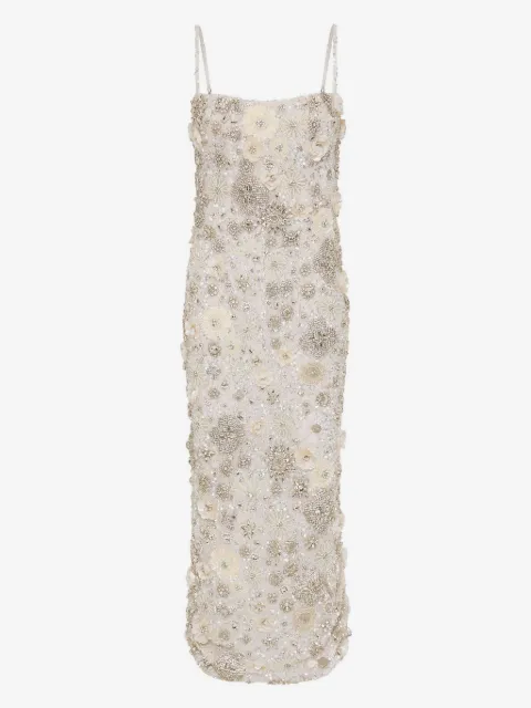 Rachel Gilbert Francesca floral-embroidered midi dress