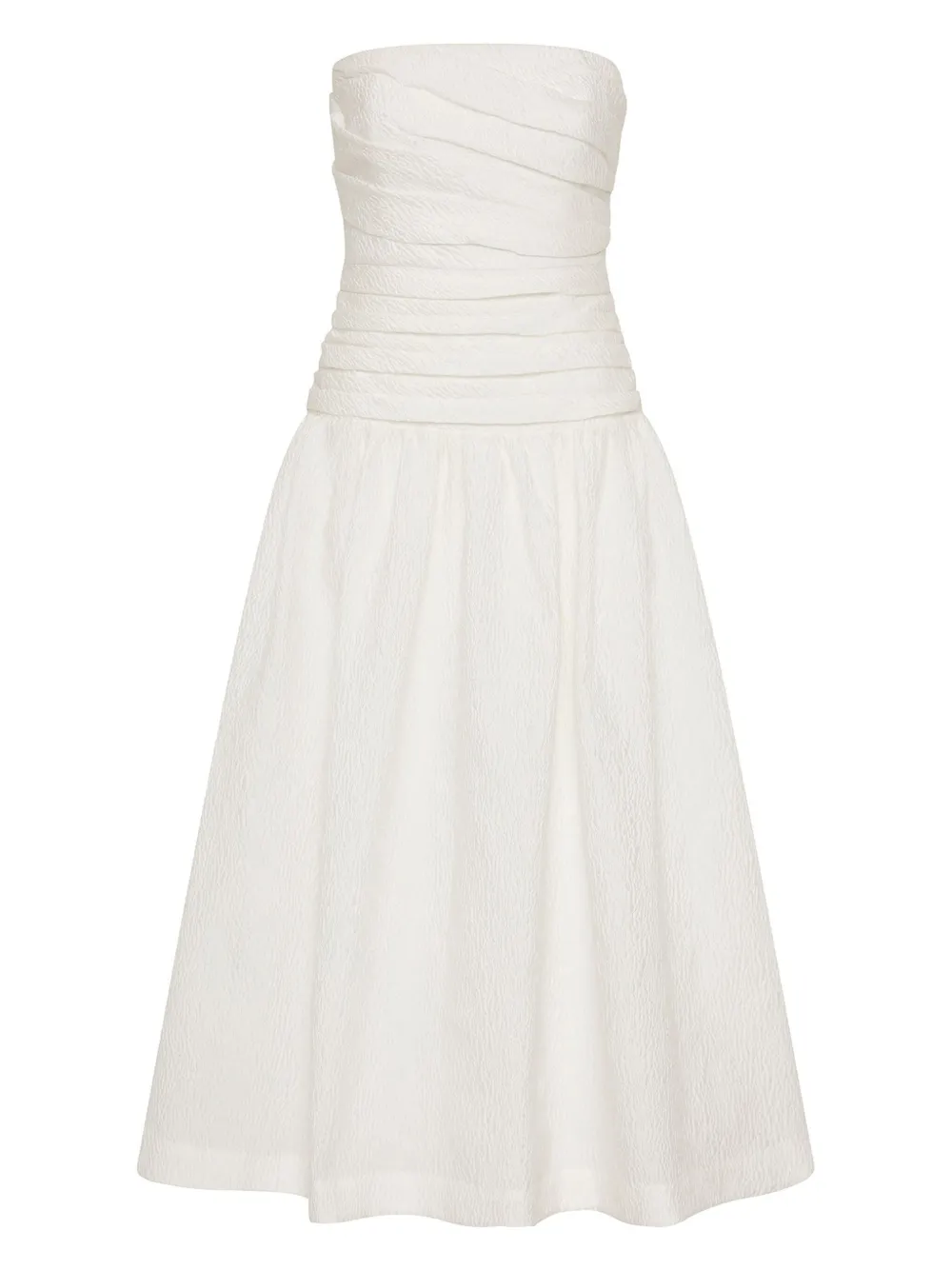 Rachel Gilbert Strapless mini-jurk Wit