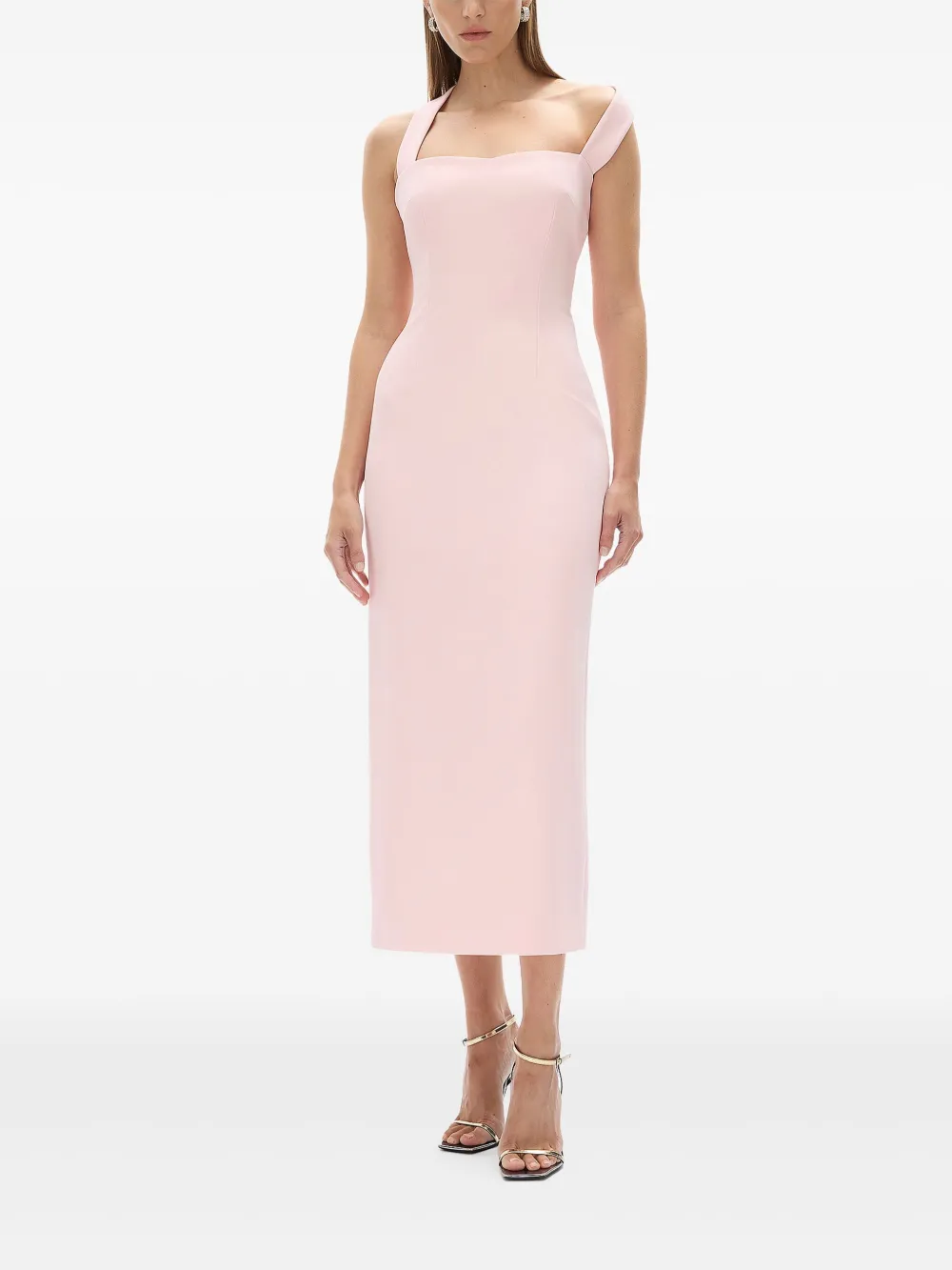 Rachel Gilbert Gewelfde midi-jurk - Roze