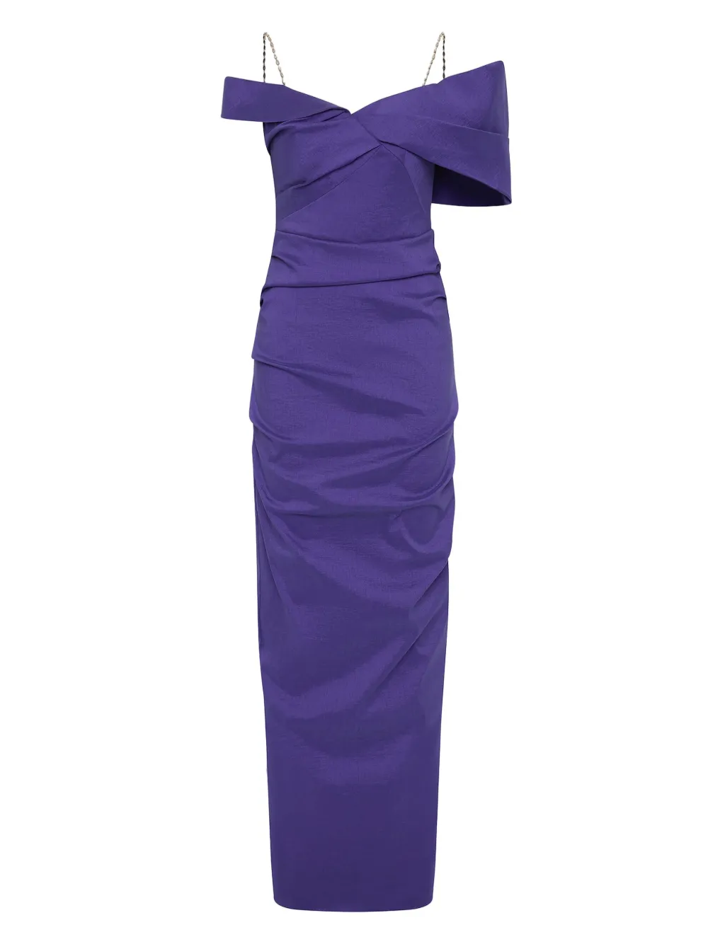 Dhali off-shoulder ruched dress