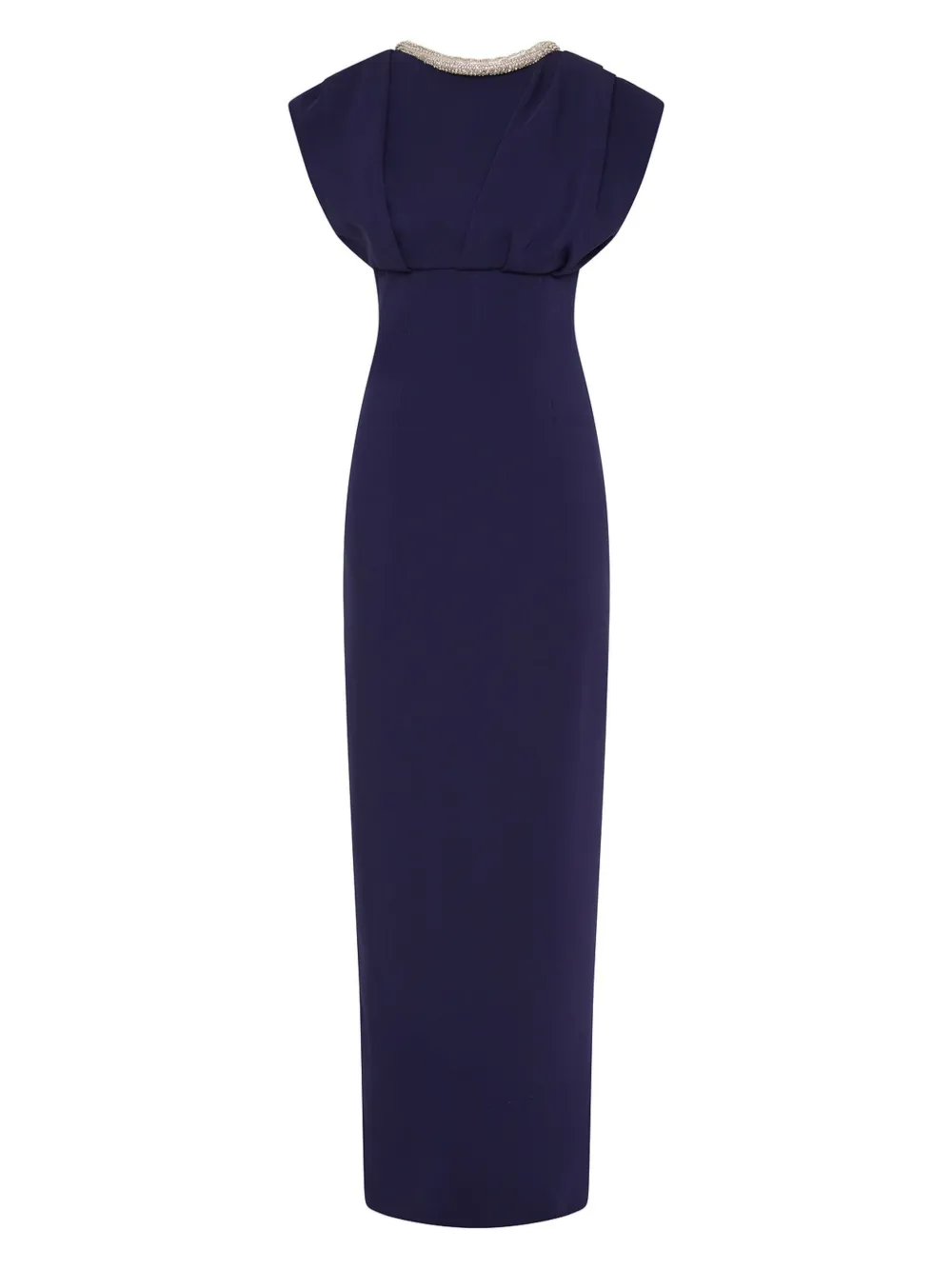 Rachel Gilbert cap-sleeve column dress - Blue