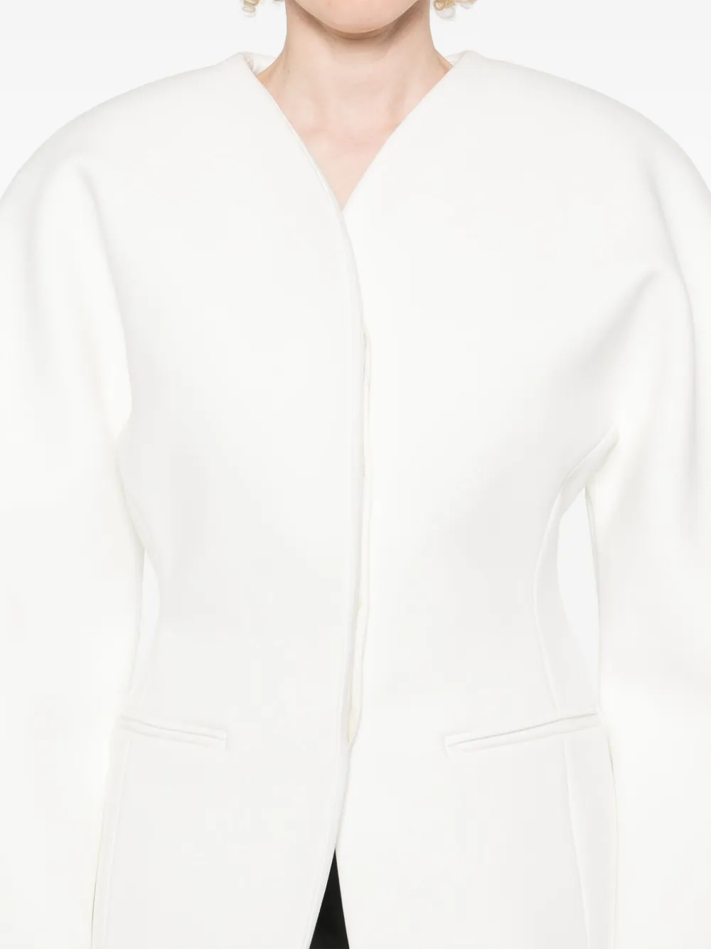 Jacquemus Le Ovalo blazer Wit