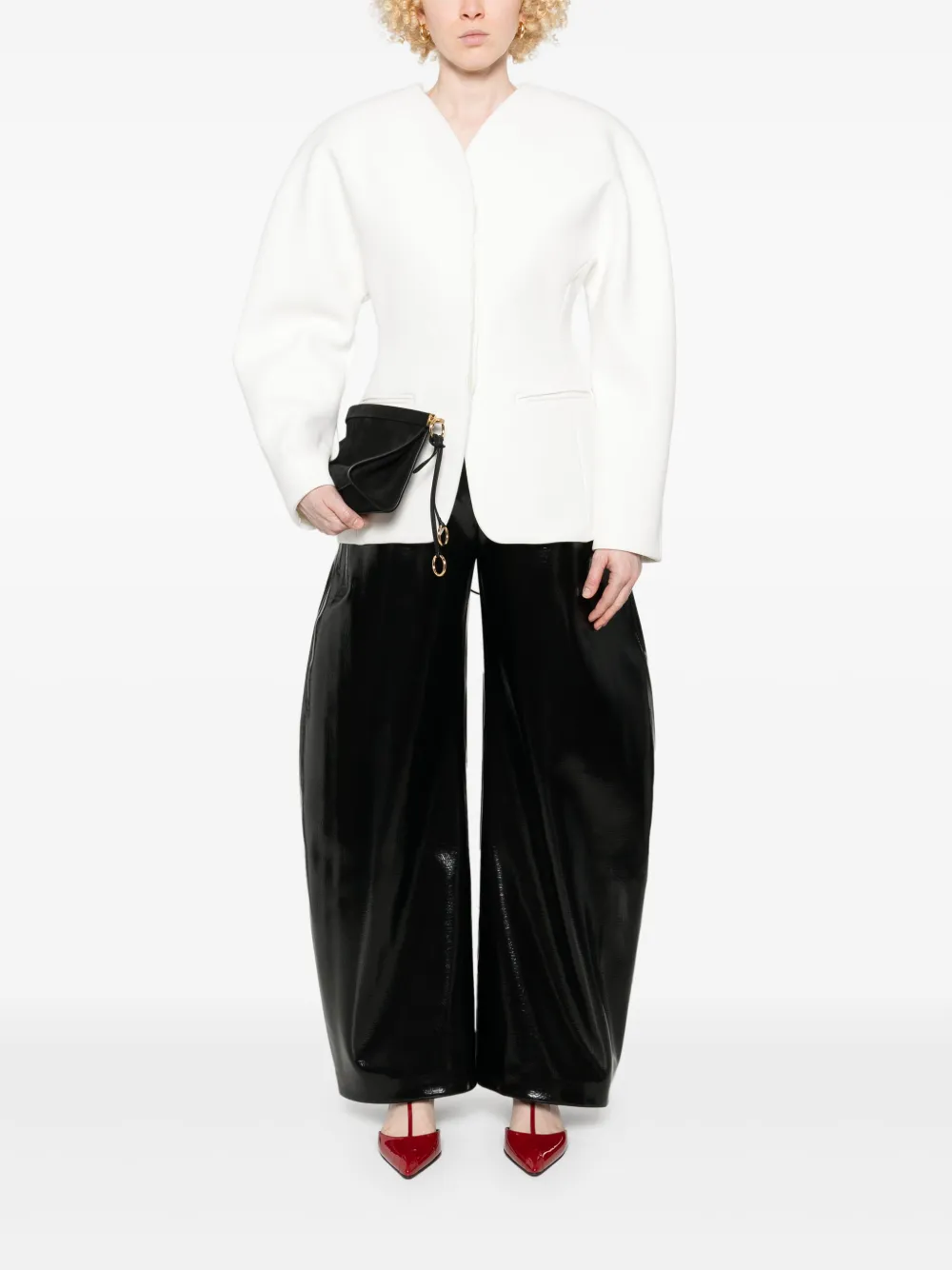 Jacquemus Le Ovalo blazer Wit