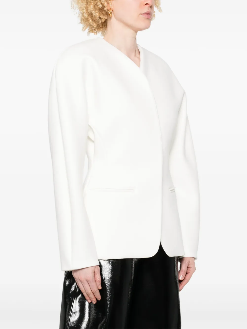 Jacquemus Le Ovalo blazer Wit