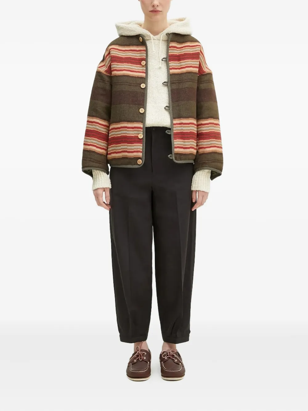 Visvim Broek met plooi - Zwart