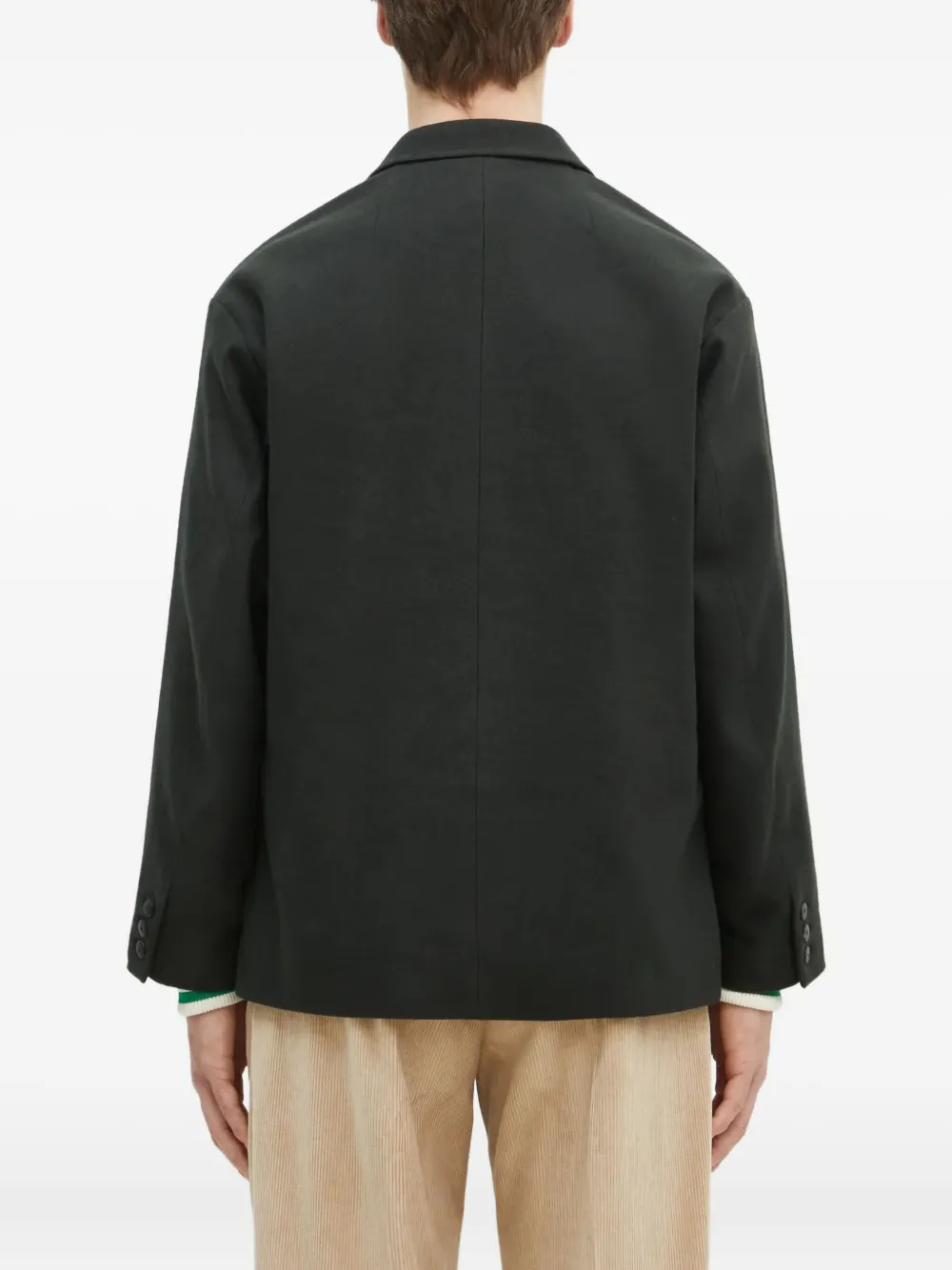 visvim Blazer met gekerfde revers en drie knopen Zwart