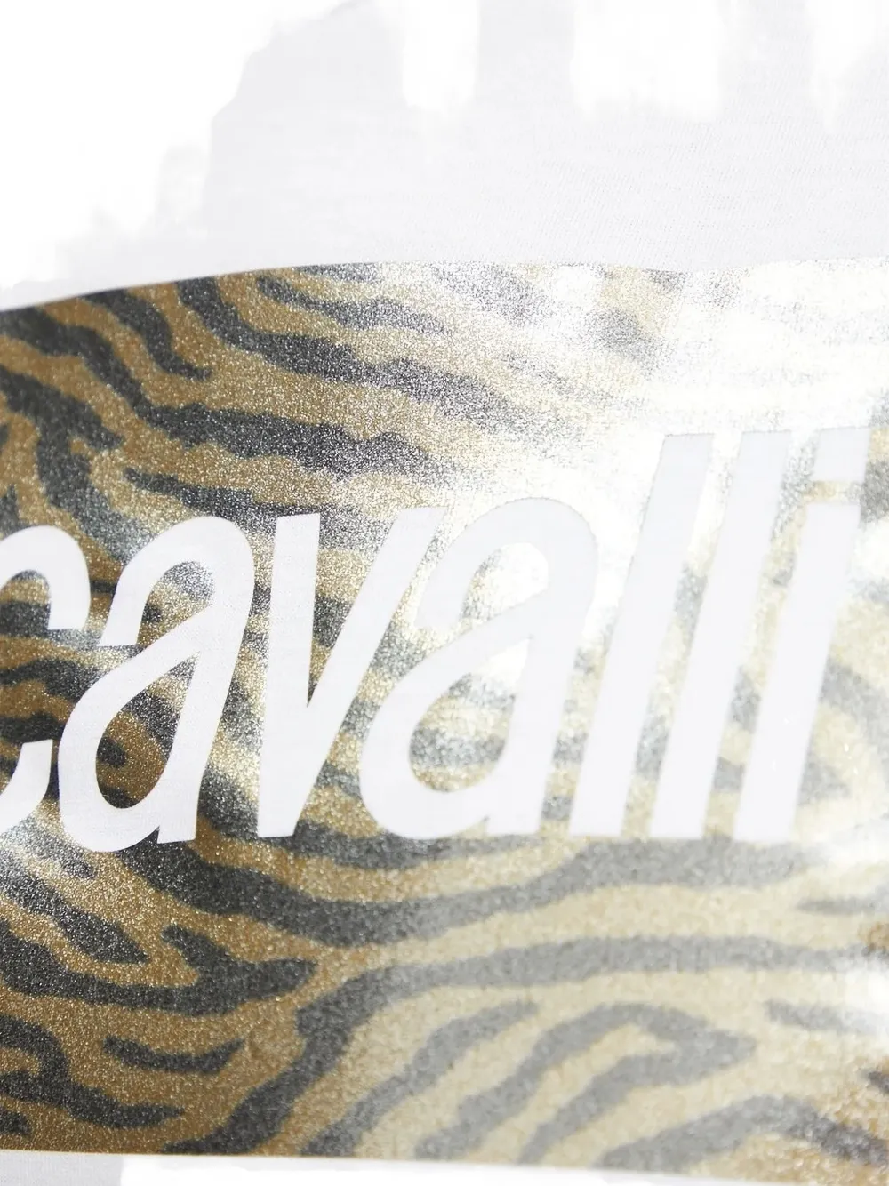 Just Cavalli T-shirt met logoprint Wit
