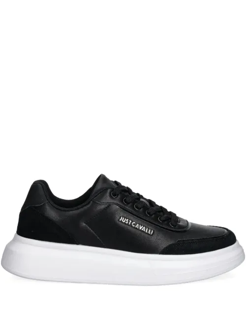 Baskets en cuir à logo embossé - Just Cavalli - Modalova