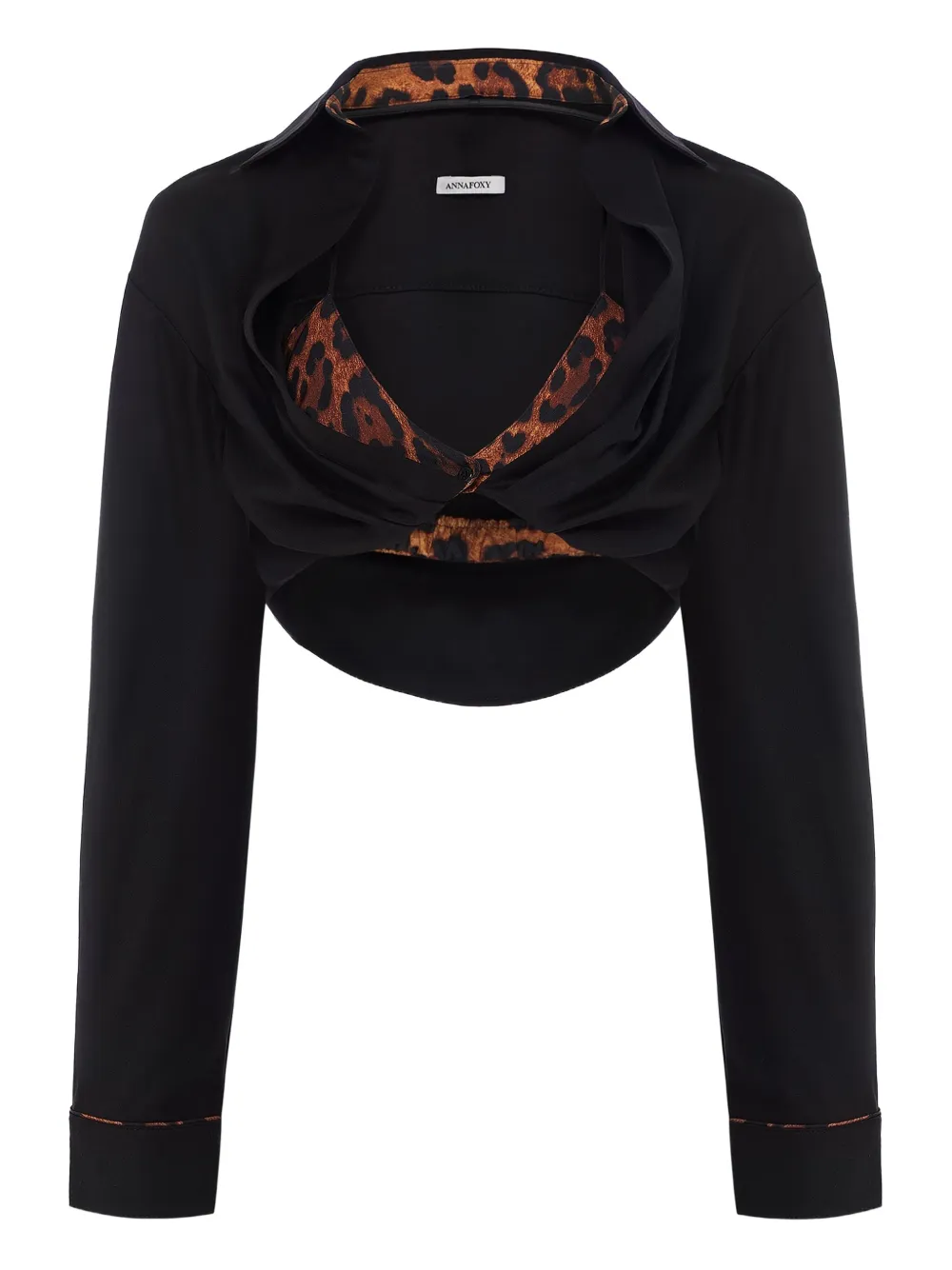 ANNAFOXY Amelia shirt | Black | Image 1