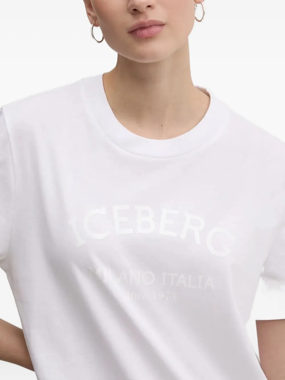 Iceberg T-shirt met logoprint Wit