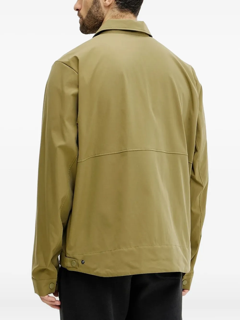 Helly Hansen embroidered-logo zip-front jacket Groen