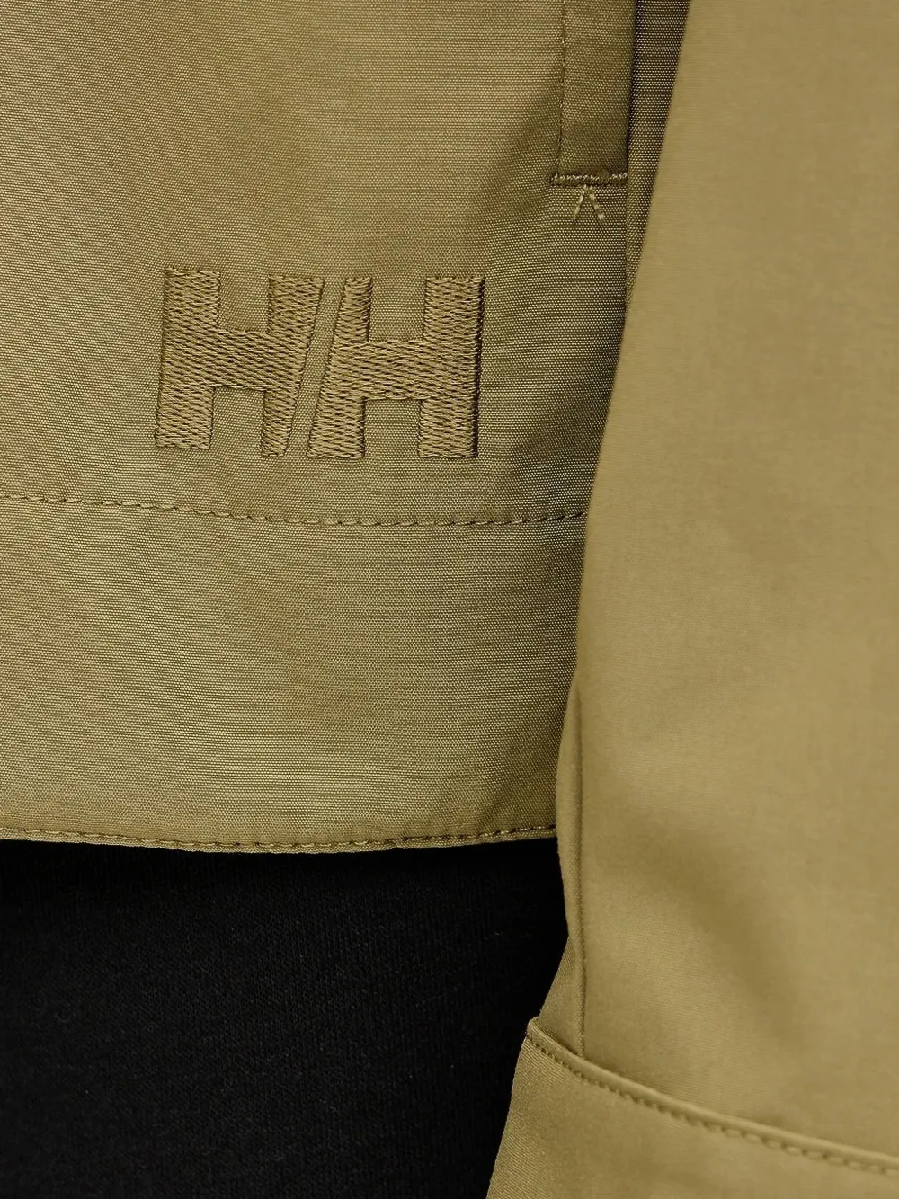 Helly Hansen embroidered-logo zip-front jacket Groen