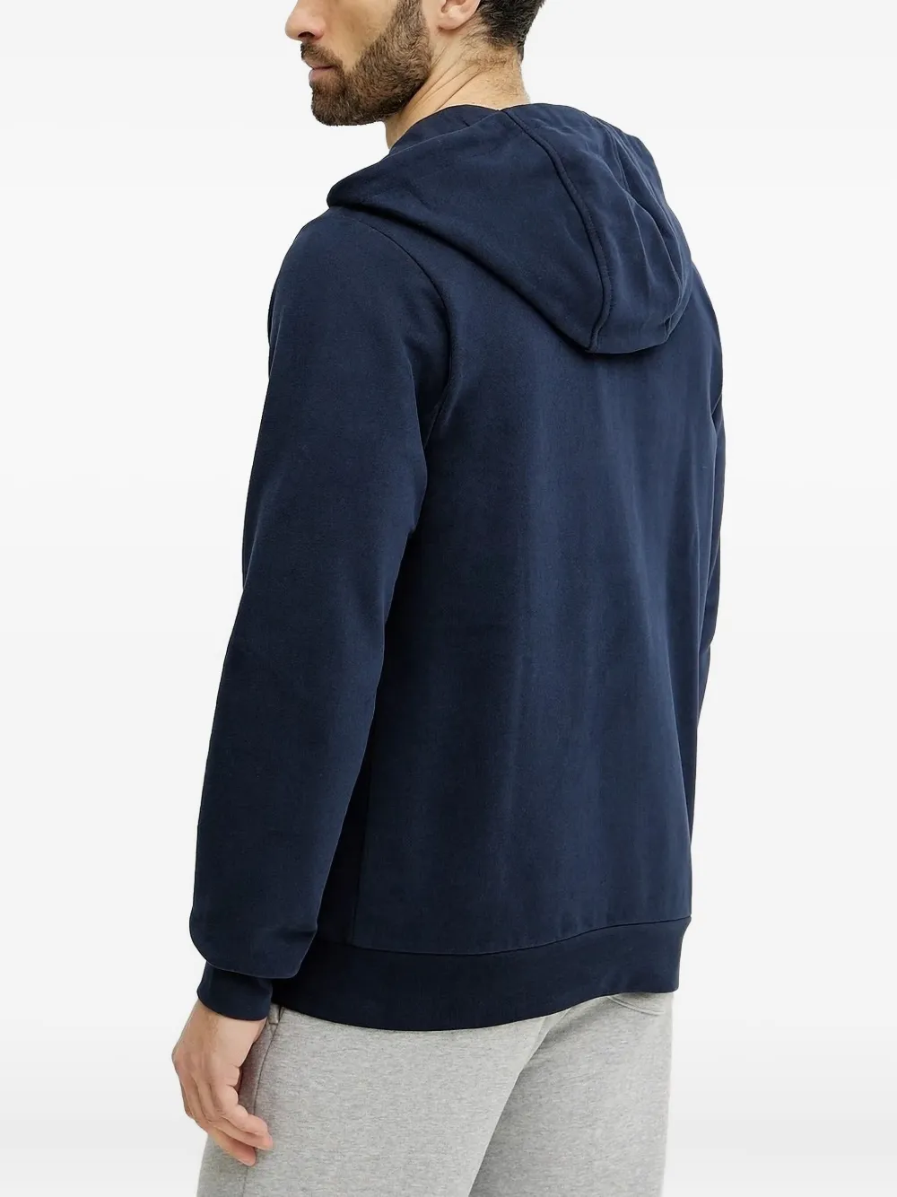 Helly Hansen logo-detail zip-up hoodie Blauw