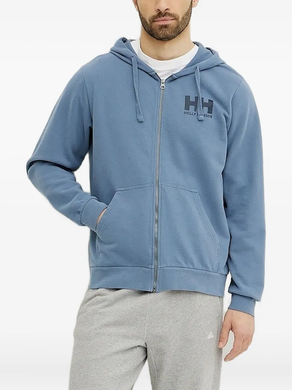 Helly Hansen ロゴ パーカー - ブルー Helly Hansen ロゴ パーカー - ブルー