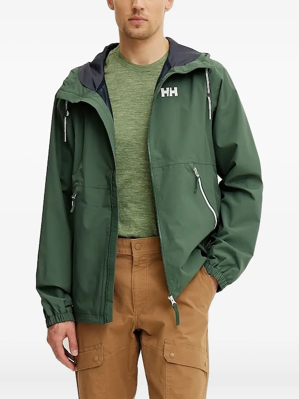 Helly Hansen Sandoy Rain jack met capuchon Groen