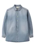 Man On The Boon. denim shirt - Blue