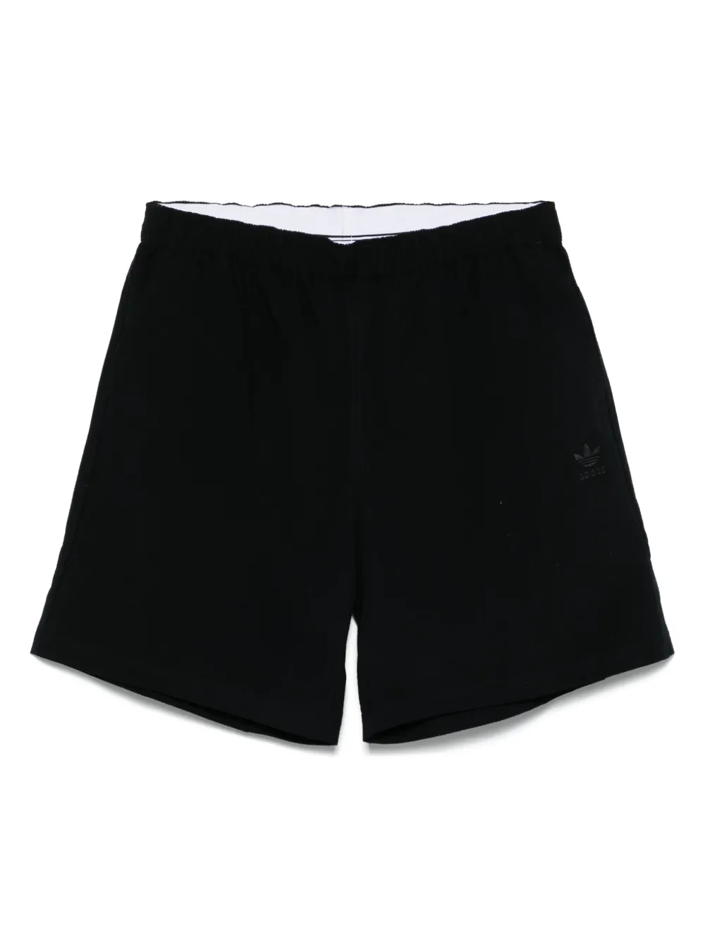 adidas シアサッカーショートパンツ - ブラック adidas シアサッカーショートパンツ - ブラック