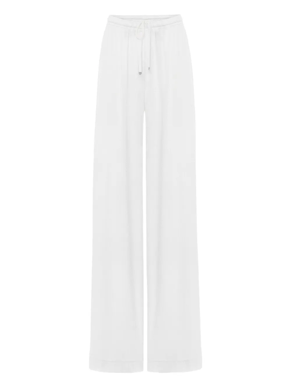 high-waisted palazzo trousers