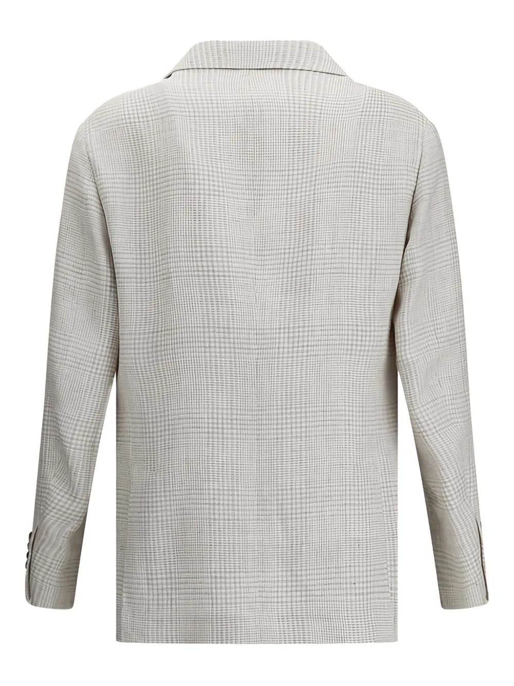 Brunello Cucinelli check-pattern linen blazer | Blazers | Image 2